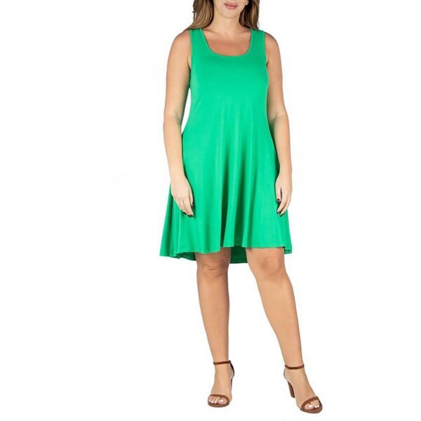 24seven Comfort Apparel Womens Sleeveless Knee-Length Mini Dress - Image 7