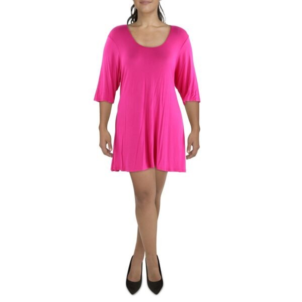 24seven Comfort Apparel Womens Open Chest Mini Mini Dress