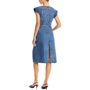 3.1 Phillip Lim Womens Below Knee Belted Midi Dress