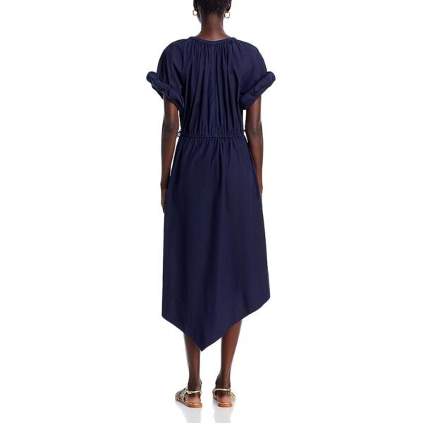 A.L.C. Womens Cotton Below Knee Midi Dress