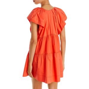 A.L.C. Womens Daytime 100% Cotton Mini Dress