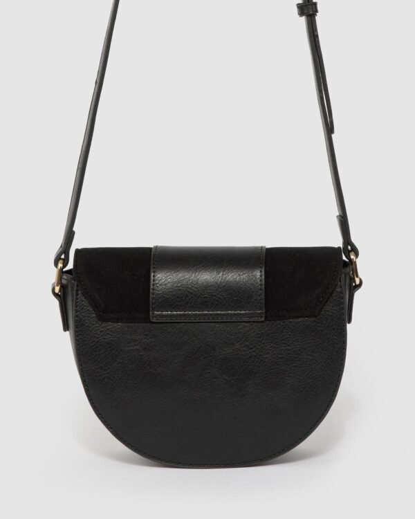 Black Alvita Buckle Saddle Bag - Image 4