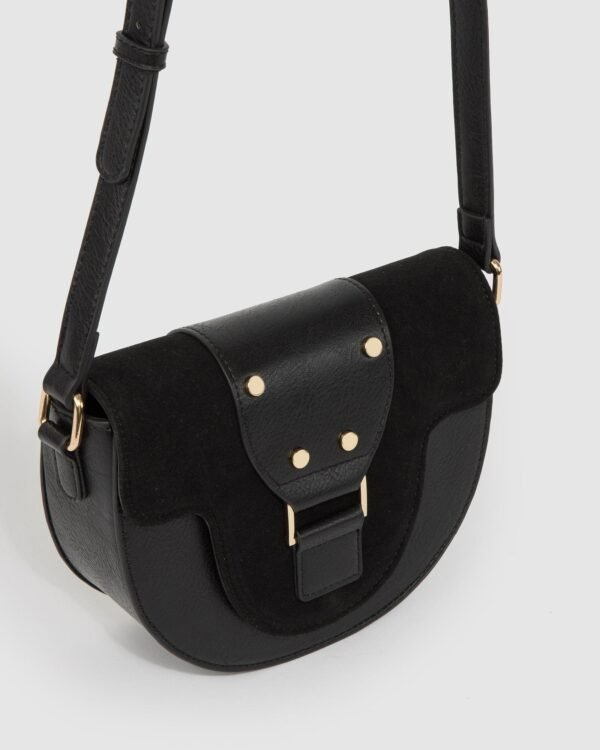 Black Alvita Buckle Saddle Bag - Image 2