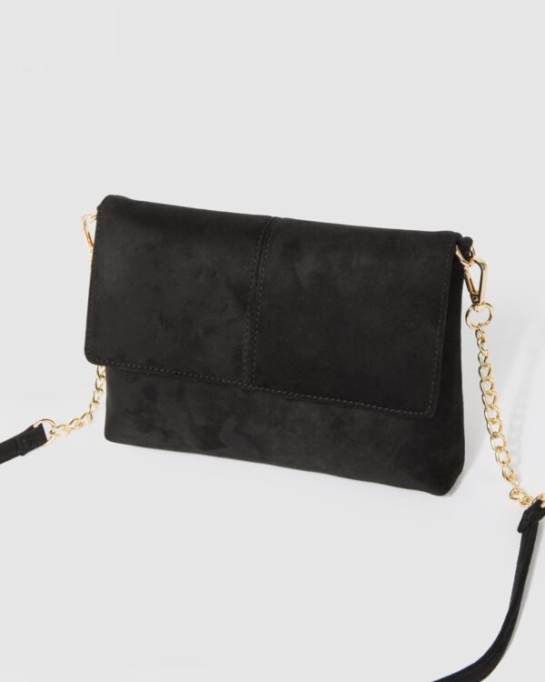 Black Leo Panel Crossbody Bag - Image 5