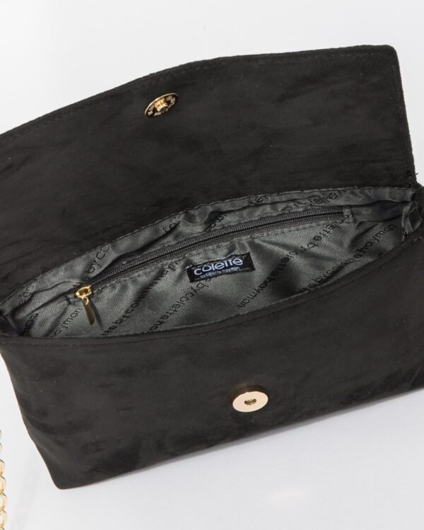 Black Leo Panel Crossbody Bag - Image 6