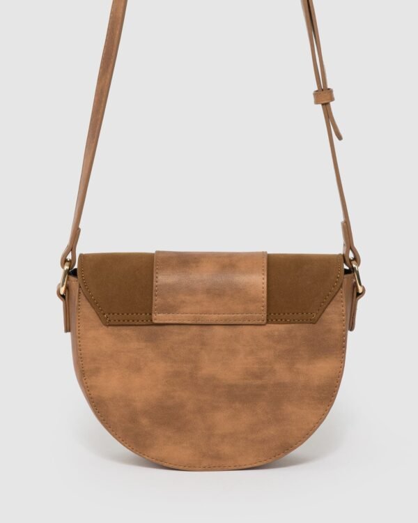 Brown Alvita Buckle Saddle Bag - Image 4
