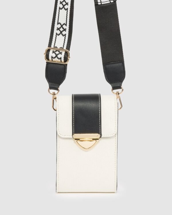 Multi Colour Koni Webbing Phone Crossbody Bag - Image 4